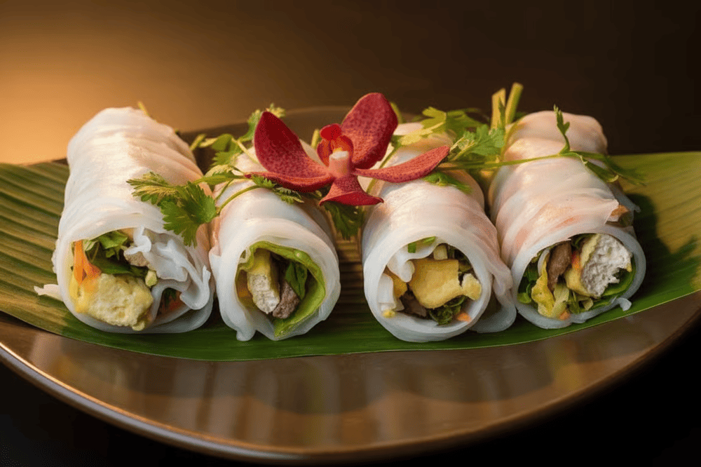 Pho cuon is a brilliant innovation that transforms Vietnam's beloved pho soup into a handheld spring roll format.